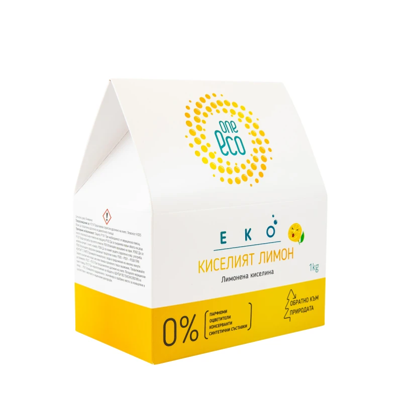 Киселият лимон - Лимонена киселина OneEco - 1кг кутия